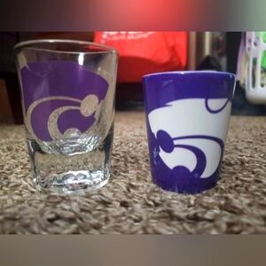 2 K- State shot glasses